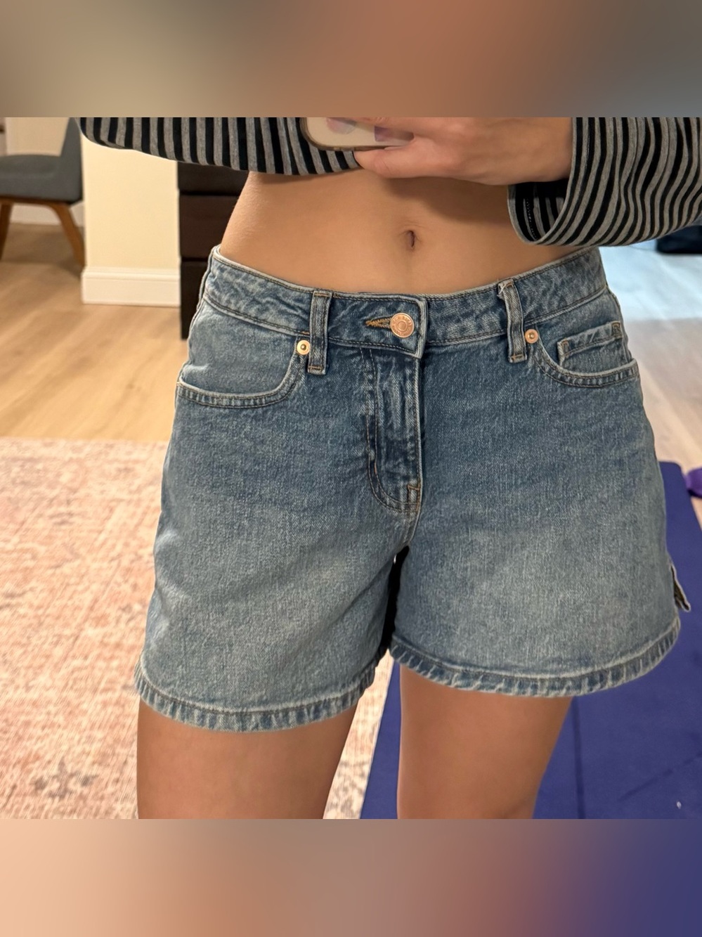 denim shorts